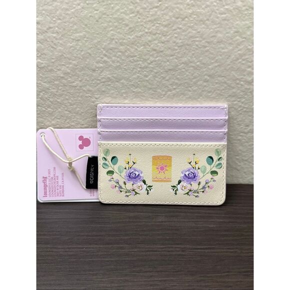 Loungefly Disney Tangled Rapunzel Floral Cardholder - Picture 2 of 2